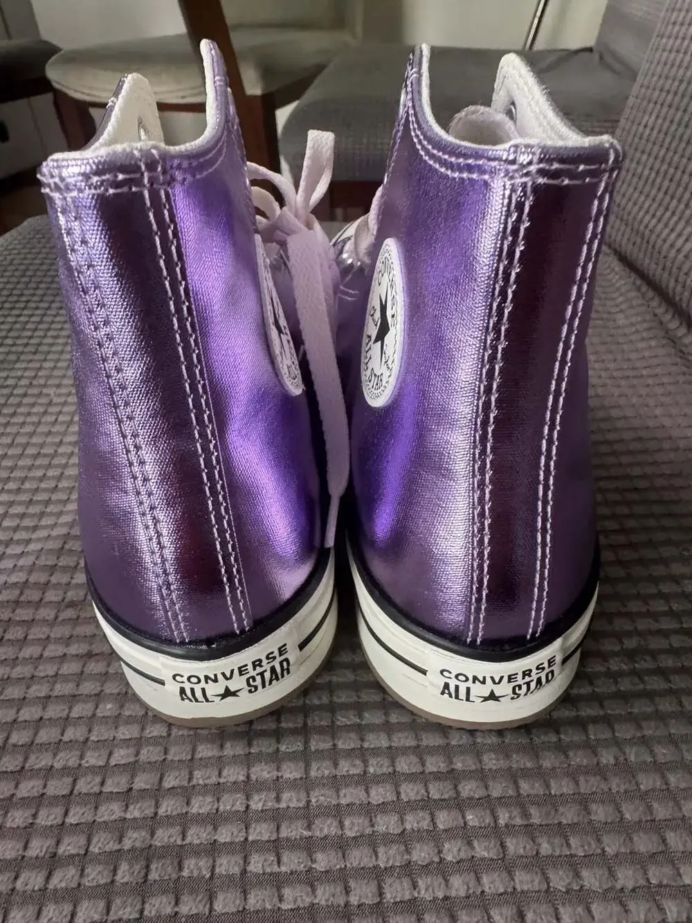 Converse Chuck Taylor All Star EVA Lift Platform Metallic Big Kids High Top Snea